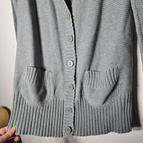 Mossimo Womens Gray Cardigan Sweater Size Large Elena Gilbert Bella Swan - Picture 4 of 9